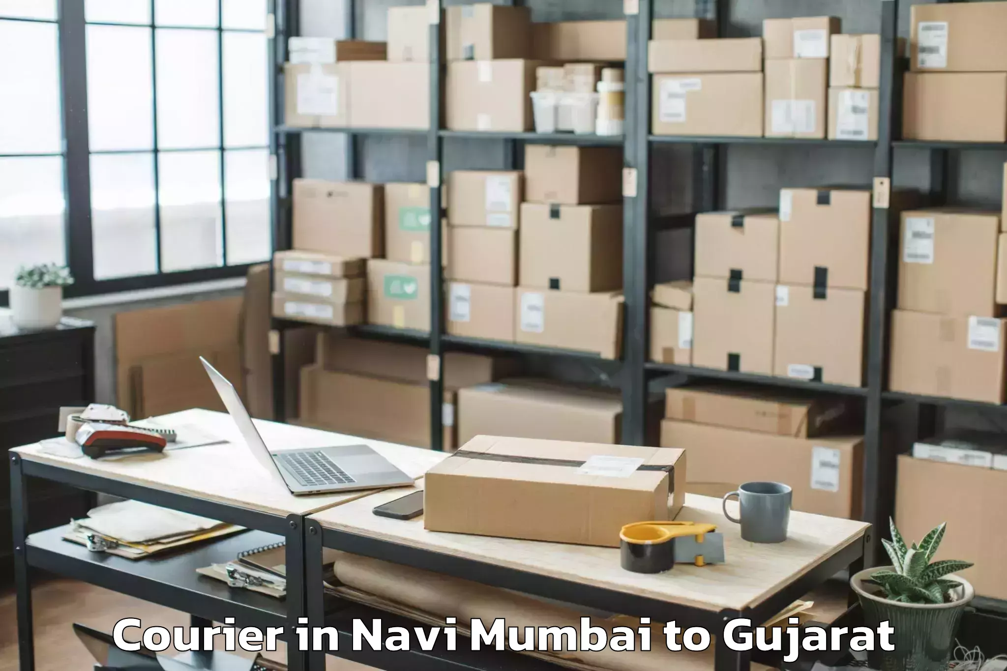 Efficient Navi Mumbai to Tharad Courier